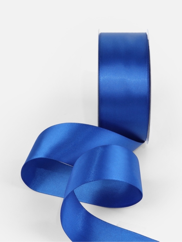 Лента атласная двухсторонняя №0329 38мм*25&plusmn;1м синий TR