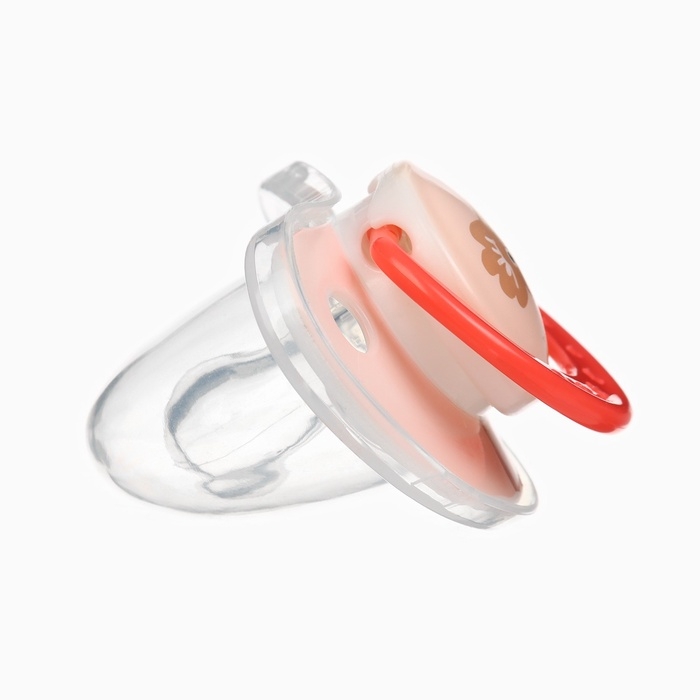 Набор: Соска - пустышка с держателем «Коала», классичекая, +6 мес, цвет коралловый Набор: Соска - пустышка с держателем «Коала», классичекая, +6 мес, цвет коралловый