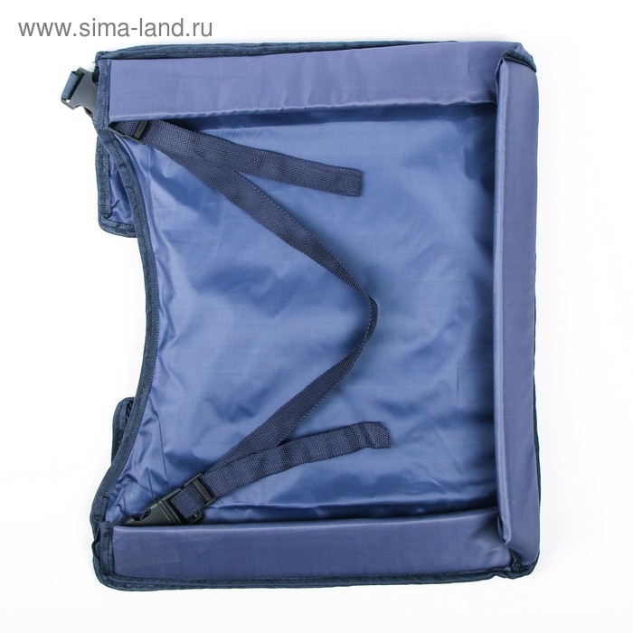 Столик-органайзер для детского автокресла 38х31 см, синий