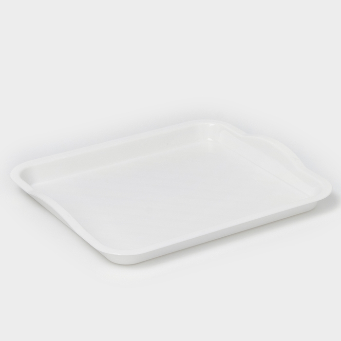 Поднос, универсальный, 25&times;29 см, цвет белый