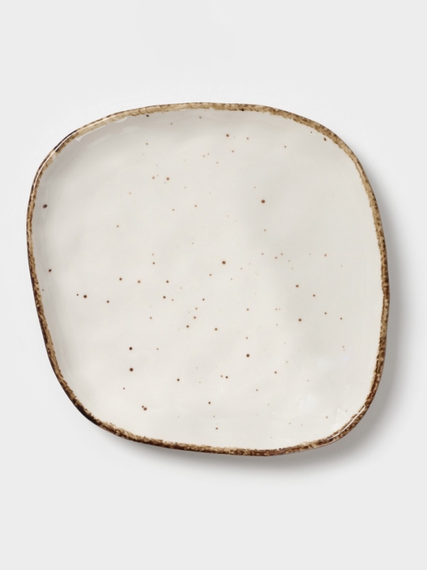 Блюдо для подачи Magistro "Alpine Frost" 23см 23х21х2,5 цвет белый