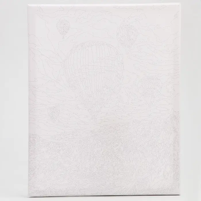 Картина по номерам на холсте с подрамником &laquo;Воздушный шар на закате&raquo; 40&times;50 см