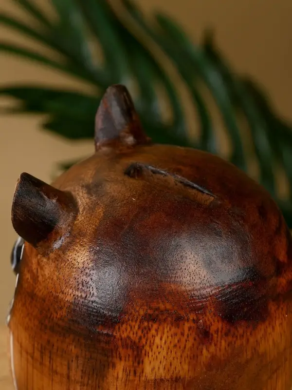 Копилка "Совенок" дерево 10х10х13 см