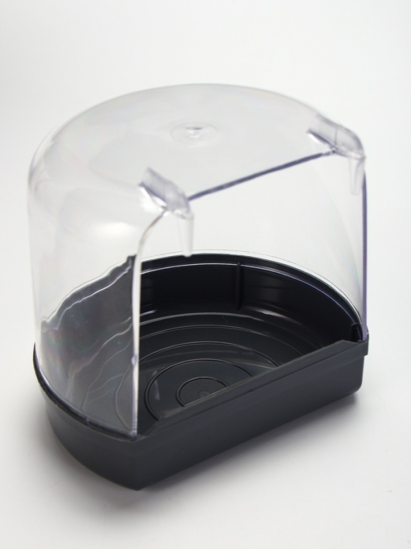 Купалка для птиц, внешняя 12 х 9 х 11 см, серая