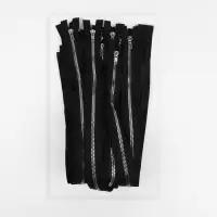 Молния &laquo;Трактор&raquo;, №5, разъёмная, декоративное звено &laquo;Акулий зуб&raquo;, замок автомат, 60 см, чёрная