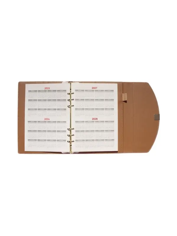 Органайзер на кольцах, A5, с клапаном, 80л, линия, к/зам, Розовый