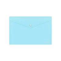 Папка-конверт на кнопке А4, 180 мкм, ErichKrause Diagonal Pastel, непрозрачный, тиснение, микс