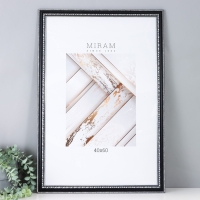 Фоторамка пластик "МИРАМ" 40х60 см чёрный (пластиковый экран)