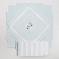 Коробка подарочная для цветов с вазой и PVC окнами складная, упаковка, &laquo;With love&raquo;, 23 х 30 х 23 см