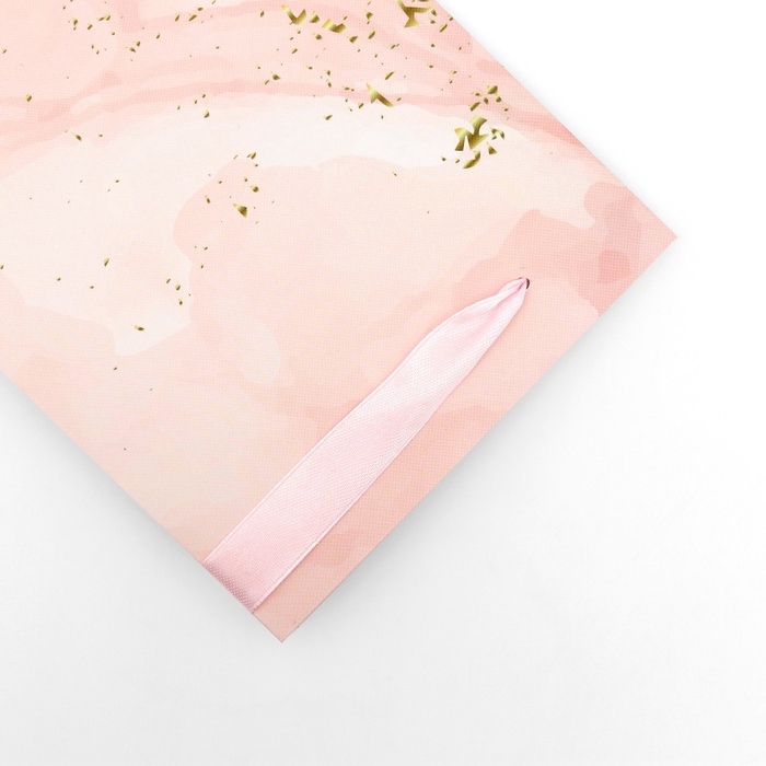 Пакет подарочный под бутылку,"C любовью",13 &times; 32 &times; 11,3 см