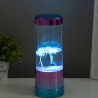 Светильник "Медузы" LED, RGB, USB, 3-5Вт, розово-голубой металлик 9х9х3 см