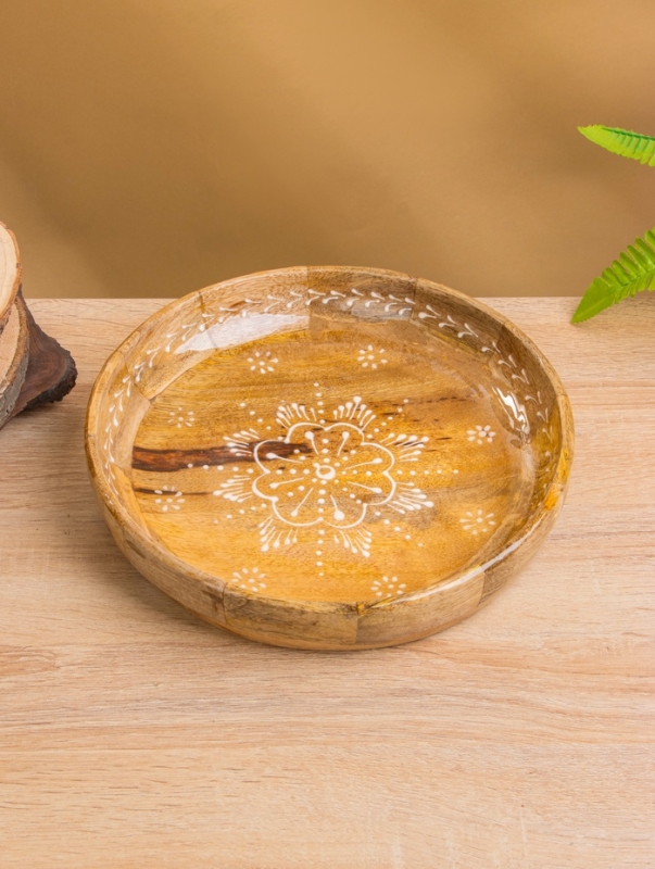 Блюдо &laquo;Пряник&raquo;, дерево манго, 25&times;25&times;5 см