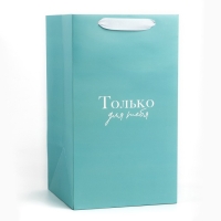 Переноска для цветов с вкладышем для фиксации, &laquo;Только для тебя&raquo;, тиффани, 35 х 20 х 20 см