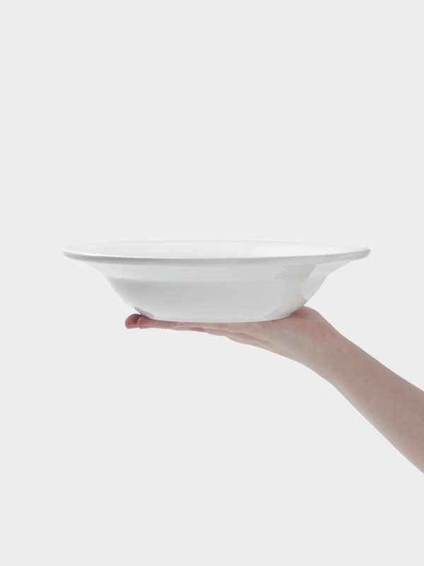 Тарелка глубокая Hanna Kn&ouml;vell, d=25.5 см, фарфор, белая