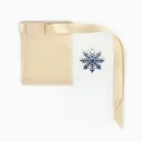 Мешочек подарочный из хлопка &laquo;Снежинка&raquo;, 7 х 9 см +/- 1.5 см