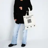 Шопер &laquo;Плей-лист&raquo;, без молнии, без подклада, цвет бежевый