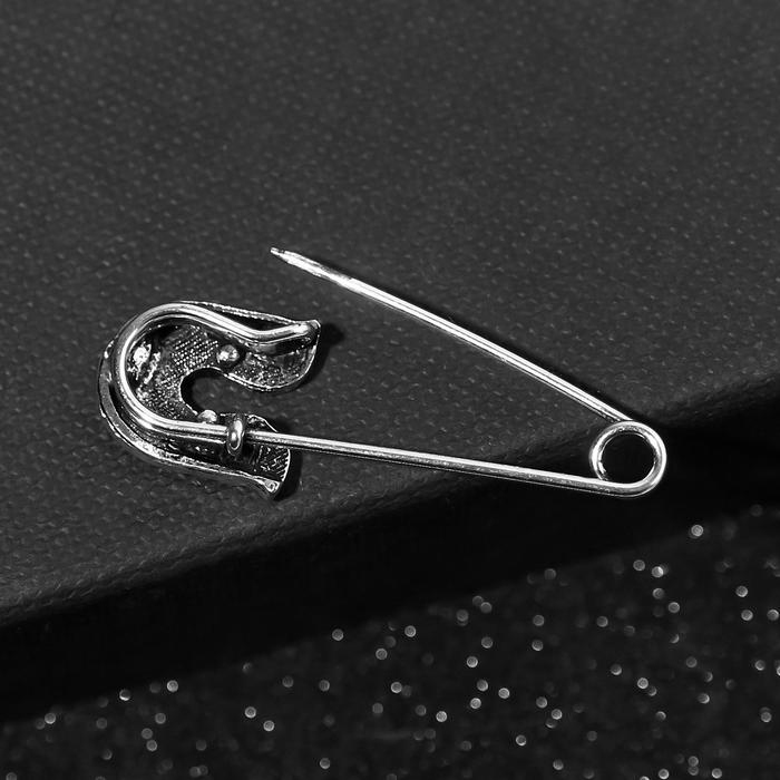 Булавка-оберег KARMA SERIES &laquo;Защита от сглаза&raquo;, 4см, цвет чернёное серебро