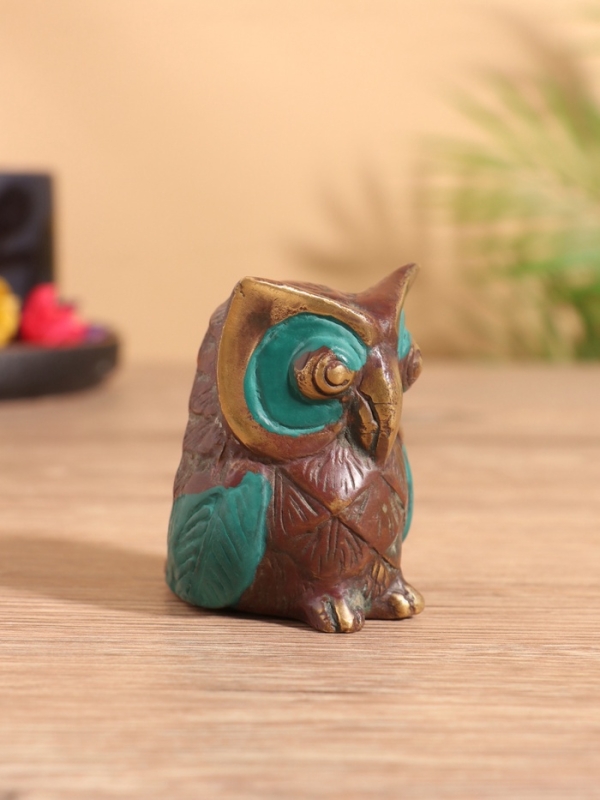 Сувенир бронза "Совёнок" 5х6х6 см