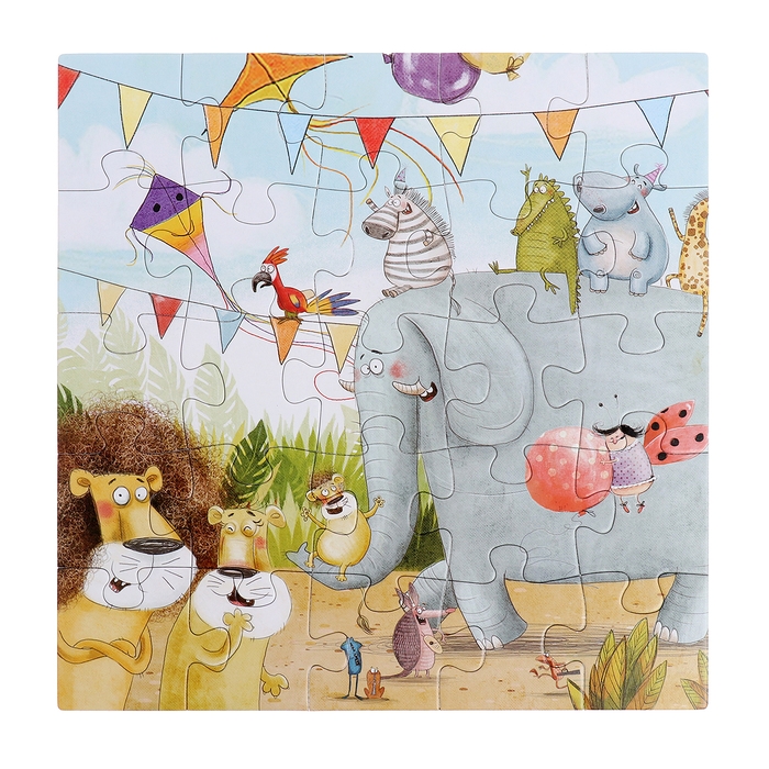 Пазлы 4 в 1 &laquo;Праздничная вечеринка&raquo;, 25, 36, 49, 64 элемента