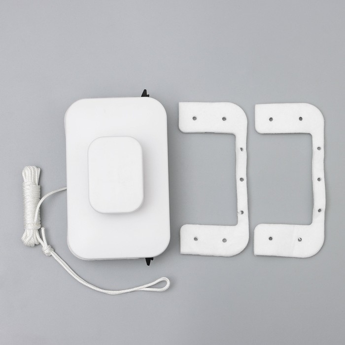 Магнитная щётка для мытья окон с двух сторон Raccoon &laquo;Модерн&raquo;, прямоугольная, на стекло 3-10 мм