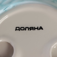 Конфетница Доляна &laquo;Зайка&raquo;, 19,5&times;16,5&times;12,5 см, цвет голубой