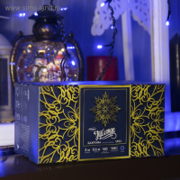 Гирлянда &laquo;Бахрома&raquo; 3 &times; 0.6 м, IP44, УМС, тёмная нить, 160 LED, свечение синее, мерцание белым, 220 В