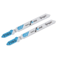 Пилки для лобзиков ТУНДРА, по металлу, прямой рез, HSS, 50/75 х 0.8 мм, 2 шт.