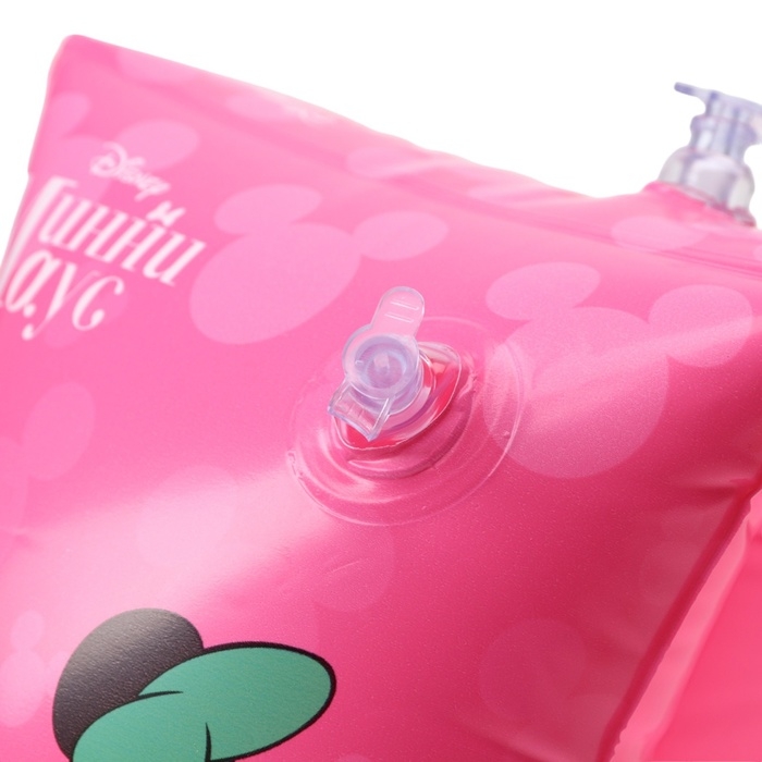 Нарукавники &laquo;Минни Маус&raquo;, детские, для плавания, 20х16 см., цвет розовый