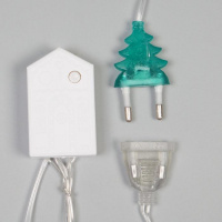 Гирлянда &laquo;Бахрома&raquo; 2.7 &times; 0.9 м с насадками &laquo;Месяц&raquo;, IP20, прозрачная нить, 138 LED, свечение тёплое белое, 8 режимов, 220 В