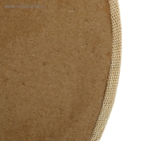 Холст круглый на оргалите 4мм, d-30 хлопок 100% акриловый грунт м/з 250г/м&sup2;