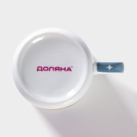 Кружка керамическая Доляна &laquo;Машинка&raquo;, 230 мл, цвет белый