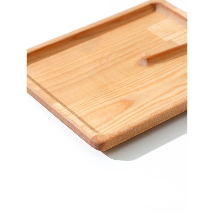 Доска - блюдо для подачи сервировочная Adelica &laquo;Лопата&raquo;, 25&times;16,7&times;1,8 см, пропитано минеральным маслом, берёза