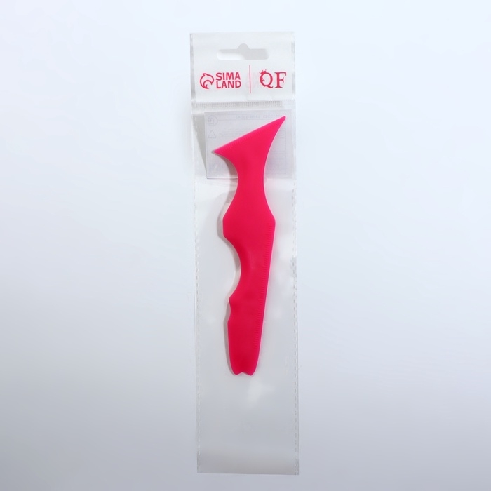 Трафарет для нанесения макияжа, 15 &times; 4,5 &times; 0,7 см, цвет розовый