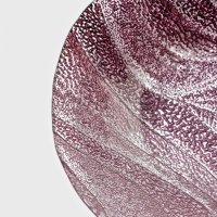 Тарелка стеклянная &laquo;Драхна&raquo;, d=21 см, цвет бордовый