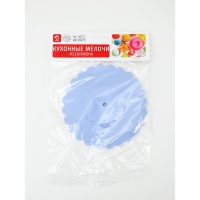 Крышка - непроливайка силиконовая Доляна &laquo;Арбуз&raquo;, d=11 см, цвет васильковый