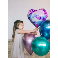 Воздушный шар фольгированный 18" &laquo;С ДР! Динозаврик&raquo;, сердце