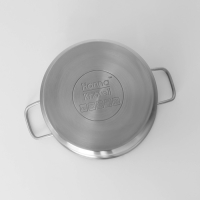 Кастрюля из нержавеющей стали Hanna Kn&ouml;vell с крышкой, 5 л, d=22 см, h=13 см, толщина стенки 0,6 мм, индукция