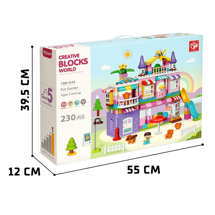 Конструктор &laquo;Чудесный дом&raquo;, 2 варианта сборки, 230 деталей