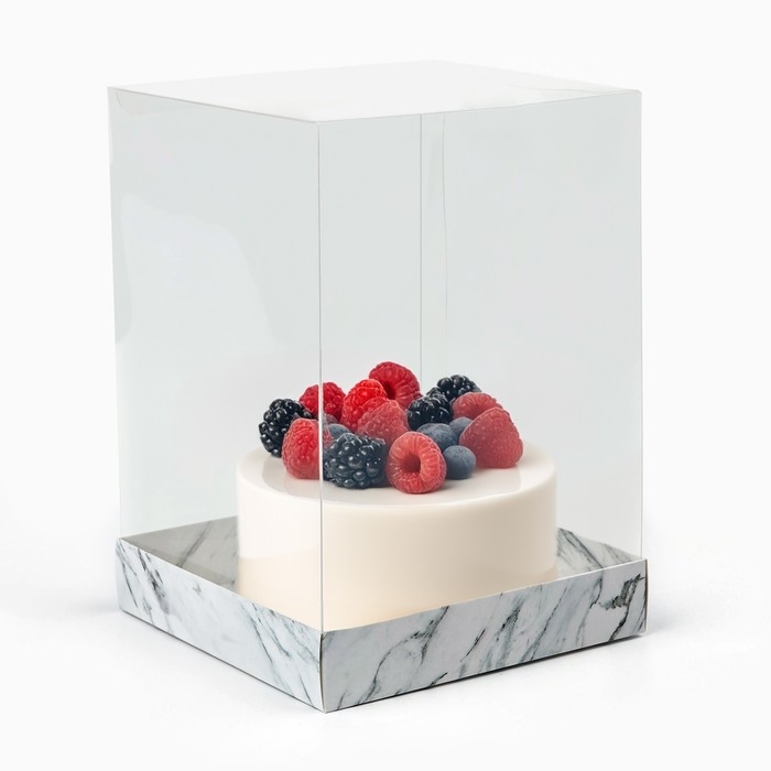 Коробка для кондитерских изделий &laquo;Мрамор&raquo;, 15 х 15 х 20 см