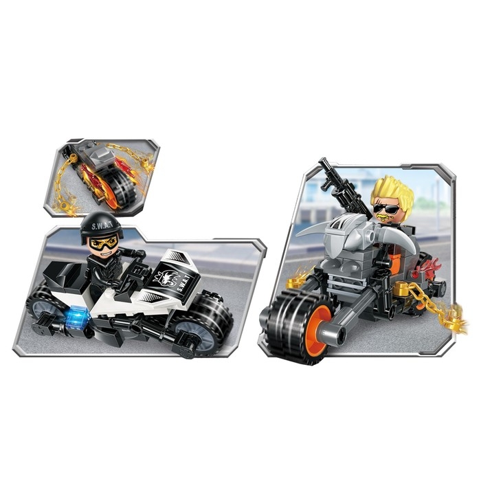 Конструктор Полиция &laquo;Стражи города&raquo;, 4 вида МИКС