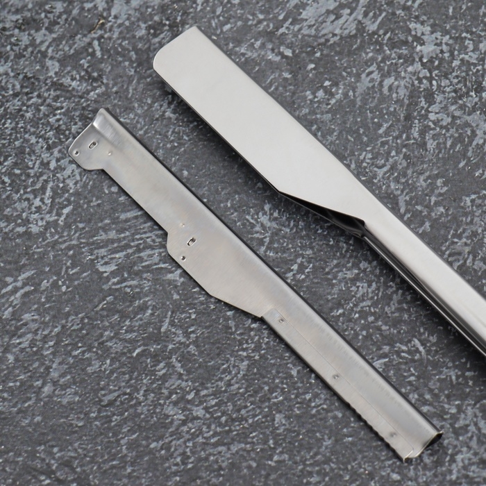 Опасная бритва, шаветт, без лезвия, 16,5/24 &times; 2,5 &times; 1,3 см, пластиковая, цвет чёрный/серебристый