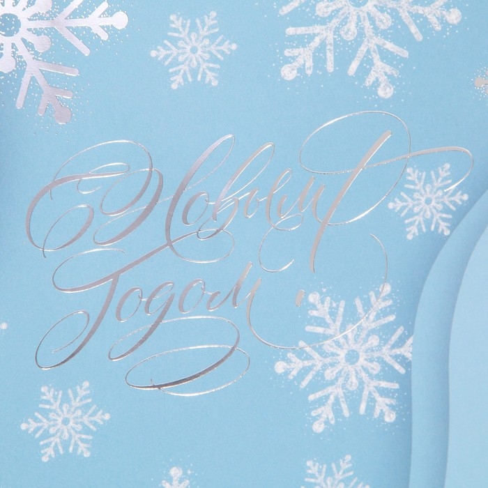 Пакет подарочный новогодний ламинированный &laquo;Лёд&raquo;, 21 х 30 х 15 см, Новый год