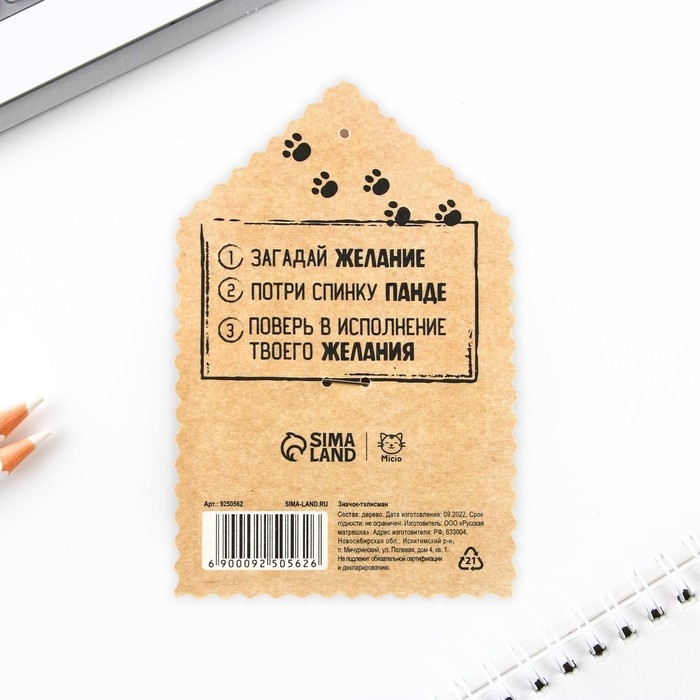 Значок &laquo;Талисман на исполнение желаний&raquo;, 4 х 3 см