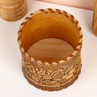 Туес для специй &laquo;Ягоды&raquo;, специи, 8х8х9 см, береста