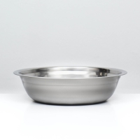 Миска металлическая эконом, 1,2 л, 23 х 6 см