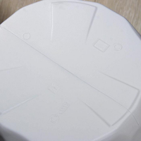 Кашпо для цветов со вставкой &laquo;Мозаика&raquo;, 19,5 л (9 л), цвет белый