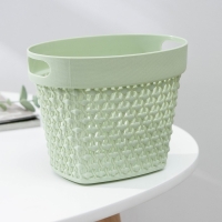 Корзина для мелочей с ручками, пластик, 16,5&times;11&times;12 см, цвет МИКС