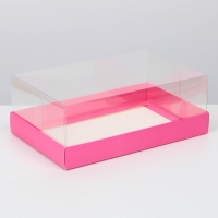 Коробка кондитерская, упаковка, &laquo;Фуксия&raquo; , 22 х 8 х 13,5 см