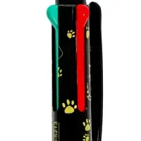 Ручка шариковая многоцветная, автоматическая 4 цвета, корпус с рисунком, МИКС