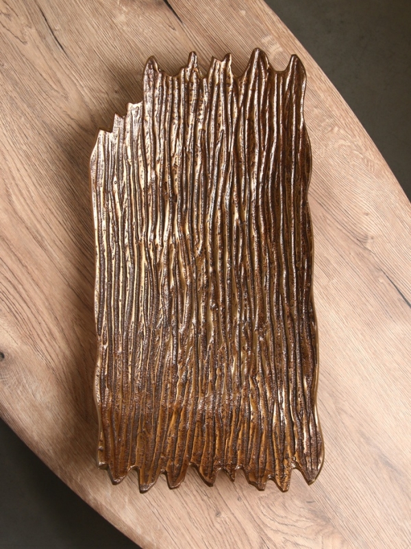 Блюдо сервировочное "Арт" 49х25х8 см, алюминий